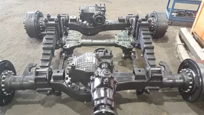 Средний, задний мост в сборе с осью балансира 43118 вездеход